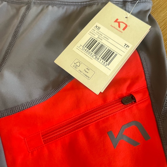 NEW❤️Kari Traa Ane Hiking Capri leggings in moon - UPF 40+ $129 - Picture 9 of 11